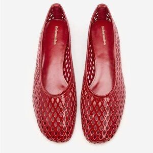 Reformation paulina ballet flats red